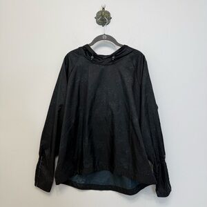 Brooks Running Black Speck LSD Pullover Hoodie Jacket Women’s Size Large